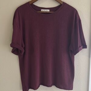 We The Free Rich Burgundy Tee